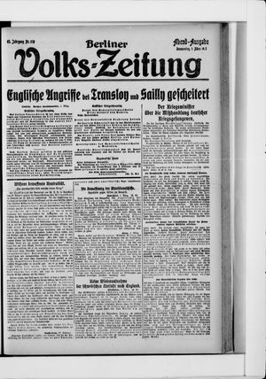 Berliner Volkszeitung vom 01.03.1917