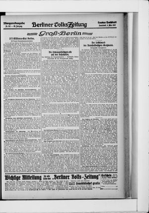 Berliner Volkszeitung vom 03.03.1917