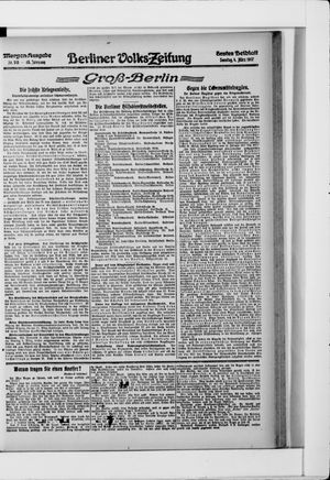 Berliner Volkszeitung on Mar 4, 1917