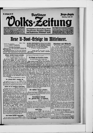 Berliner Volkszeitung vom 08.03.1917