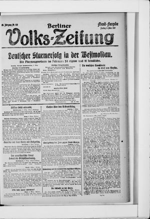 Berliner Volks-Zeitung vom 09.03.1917