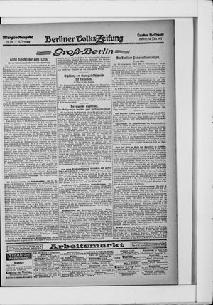 Berliner Volkszeitung on Mar 13, 1917