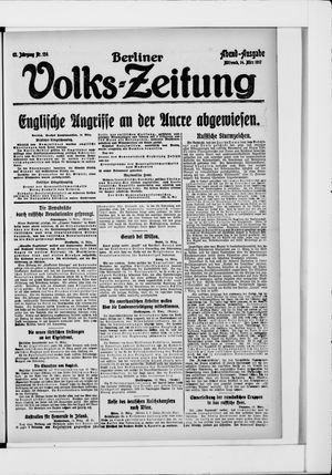Berliner Volkszeitung on Mar 14, 1917