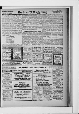 Berliner Volkszeitung vom 22.03.1917