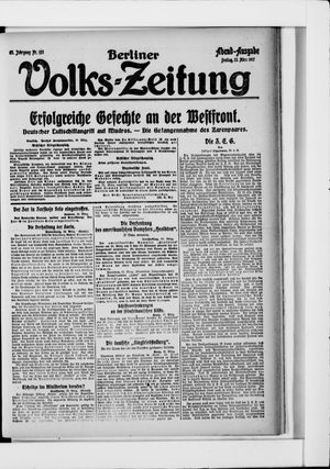 Berliner Volkszeitung on Mar 23, 1917