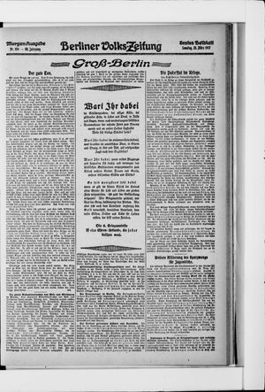 Berliner Volkszeitung on Mar 25, 1917