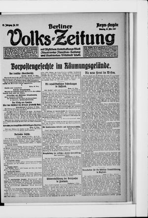 Berliner Volkszeitung vom 27.03.1917