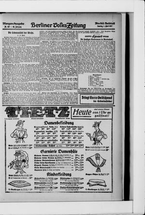 Berliner Volkszeitung on Apr 1, 1917