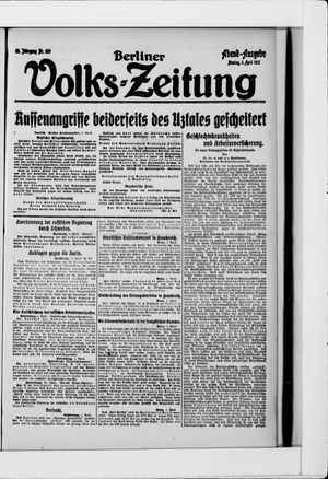 Berliner Volkszeitung vom 02.04.1917