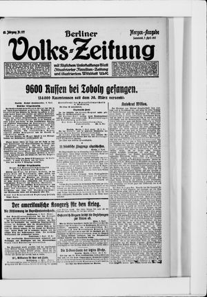 Berliner Volkszeitung vom 07.04.1917