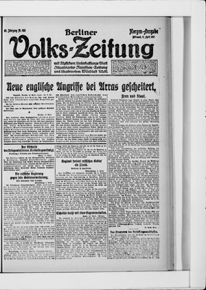 Berliner Volkszeitung vom 11.04.1917