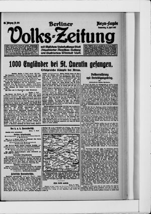 Berliner Volkszeitung on Apr 12, 1917