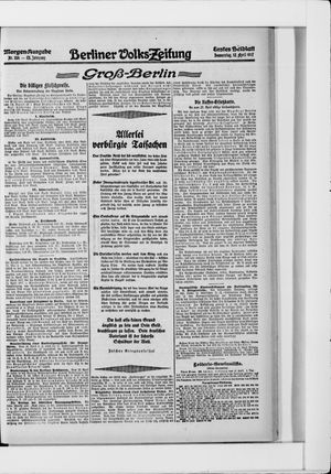 Berliner Volkszeitung on Apr 12, 1917