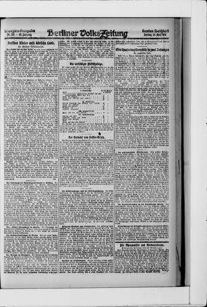Berliner Volkszeitung vom 22.04.1917