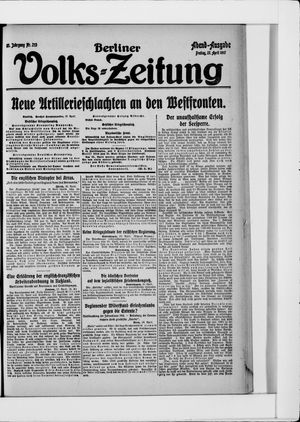 Berliner Volkszeitung vom 27.04.1917