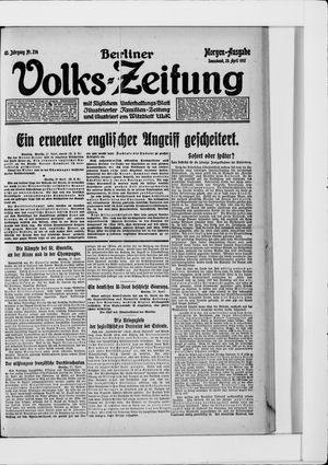 Berliner Volkszeitung vom 28.04.1917