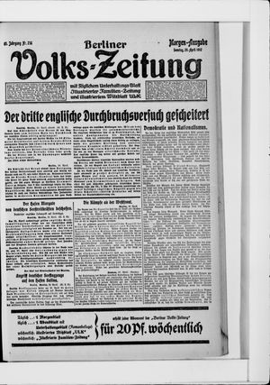 Berliner Volkszeitung vom 29.04.1917