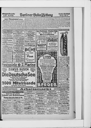 Berliner Volkszeitung on May 1, 1917