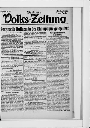 Berliner Volkszeitung vom 01.05.1917