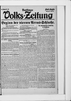 Berliner Volkszeitung vom 03.05.1917