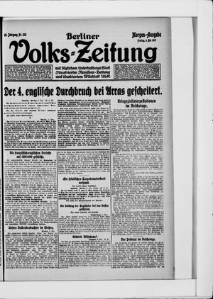 Berliner Volkszeitung on May 4, 1917
