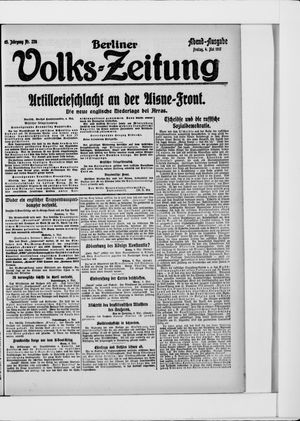Berliner Volkszeitung on May 4, 1917