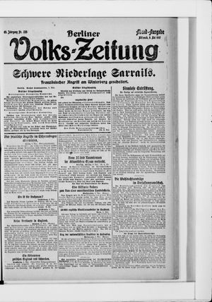 Berliner Volkszeitung vom 09.05.1917