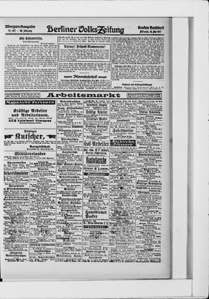 Berliner Volkszeitung on May 16, 1917