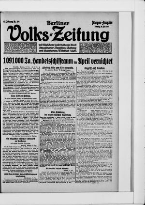 Berliner Volkszeitung vom 20.05.1917