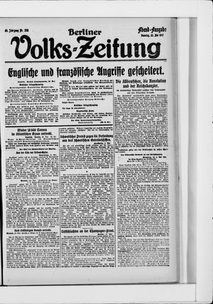 Berliner Volkszeitung vom 22.05.1917
