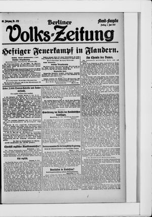 Berliner Volkszeitung vom 01.06.1917