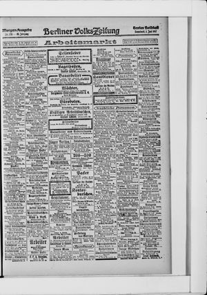 Berliner Volkszeitung vom 02.06.1917