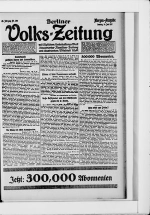 Berliner Volkszeitung vom 10.06.1917