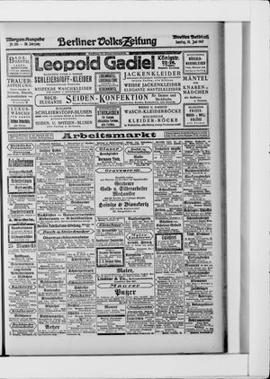 Berliner Volkszeitung vom 10.06.1917