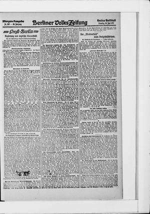Berliner Volkszeitung vom 19.06.1917