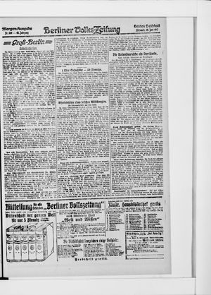 Berliner Volkszeitung vom 20.06.1917