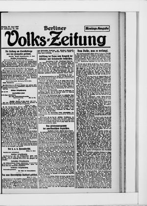 Berliner Volkszeitung on Jun 25, 1917