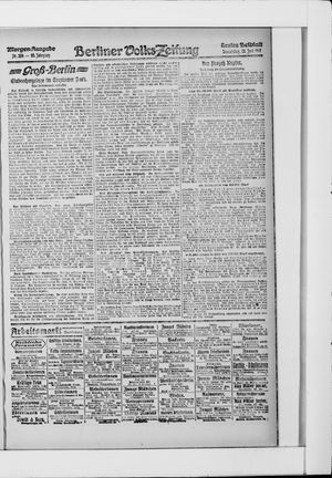 Berliner Volkszeitung vom 28.06.1917