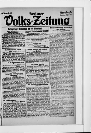 Berliner Volkszeitung on Jun 28, 1917