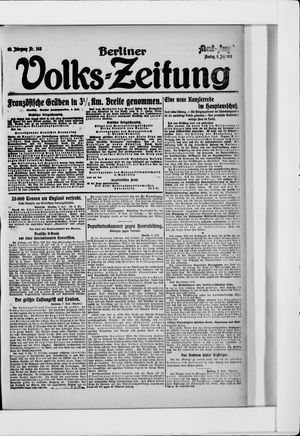 Berliner Volkszeitung vom 09.07.1917