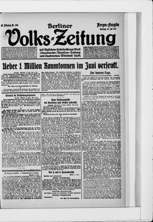 Berliner Volkszeitung on Jul 10, 1917