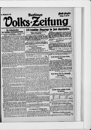 Berliner Volkszeitung on Jul 10, 1917