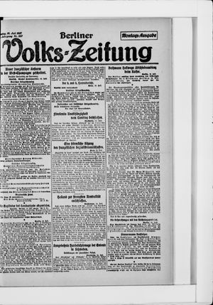 Berliner Volkszeitung vom 16.07.1917