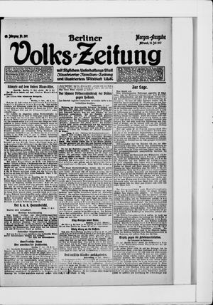 Berliner Volkszeitung vom 18.07.1917