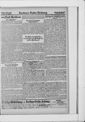 Berliner Volkszeitung vom 20.07.1917