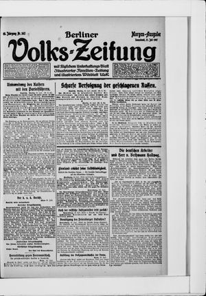 Berliner Volkszeitung vom 21.07.1917