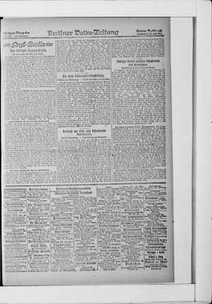 Berliner Volkszeitung on Jul 21, 1917