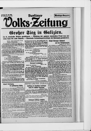 Berliner Volkszeitung on Jul 23, 1917