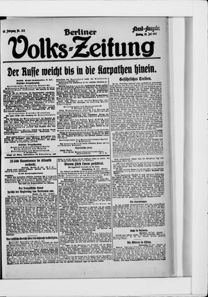 Berliner Volkszeitung on Jul 23, 1917