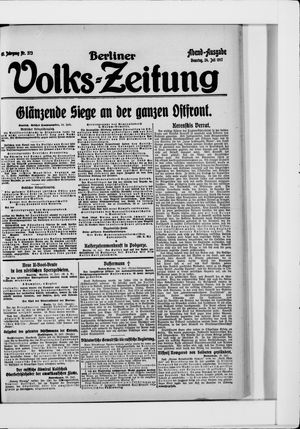 Berliner Volkszeitung vom 24.07.1917